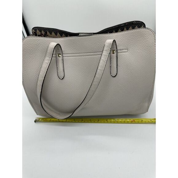 NANETTE LAPORE Light Gray Bowed Shoulder Bag Double Handeled Purse - Picture 5 of 12